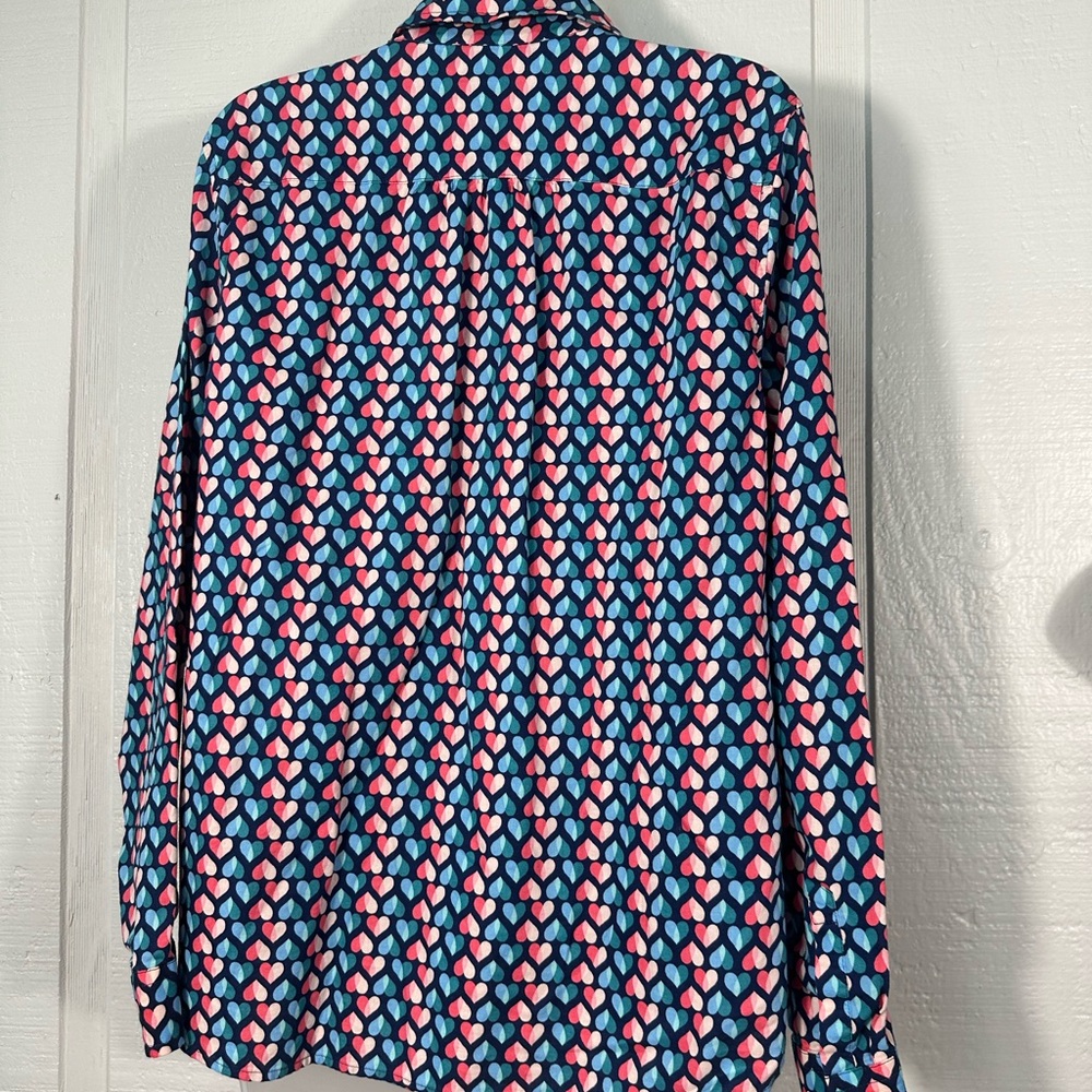 Talbots Multicolored Women’s Button Down Top Size Large EUC - Picture 6 of 7